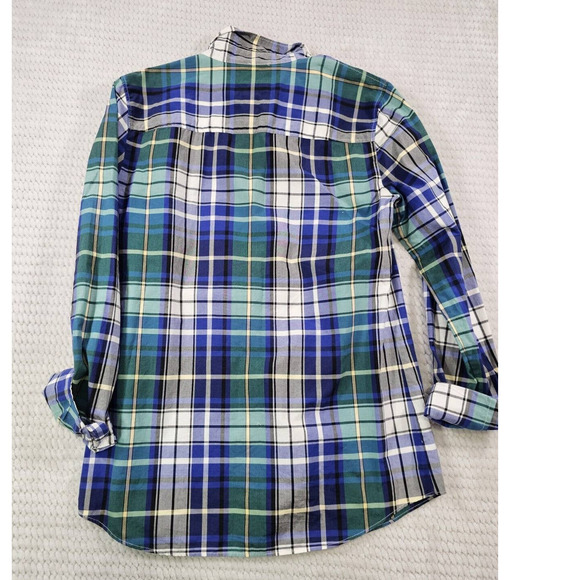 J Crew Shirt Womens 4 The Boy Shirt Button Down Roll Tab Sleeve Plaid Casual - Picture 5 of 6